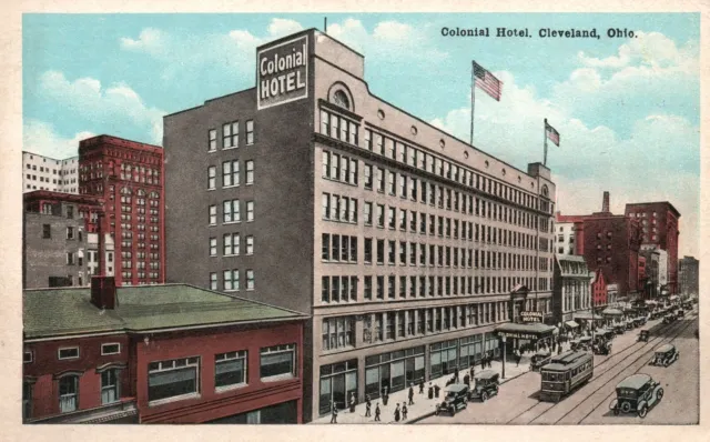 VINTAGE POSTCARD 1920'S Colonial Hotel Historic Landmark Cleveland Ohio ...