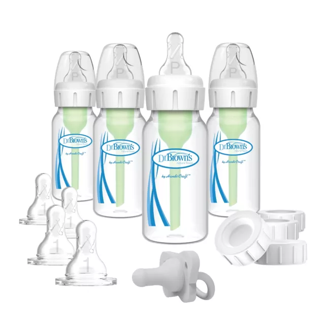 Dr. Brown's Natural Flow   Breast to Bottle Pump and Storage Feeding Set, Clear.