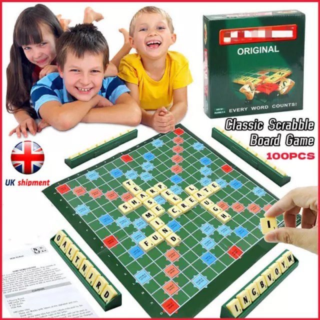 Classic Scrabble Board Game Gift Family Adults Kids Educational Toys Puzzle Game