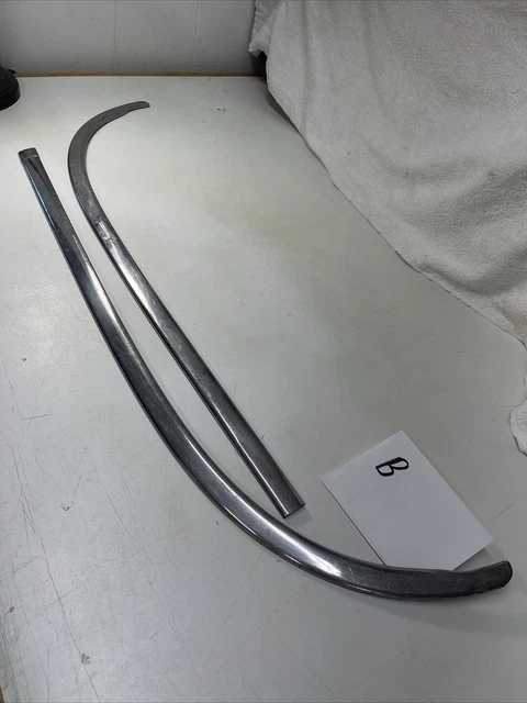1959 60 Belair 2 or 4Dr. Sedan Lower Back Glass 2 Pc.  Molding Set