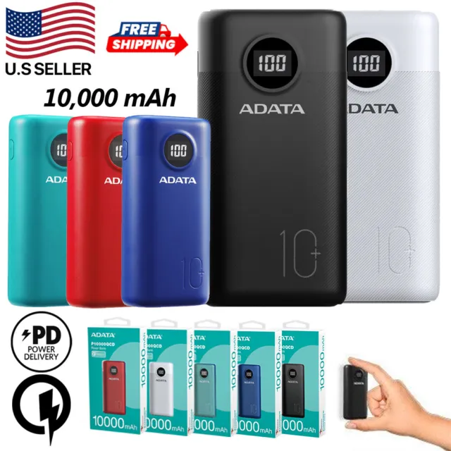 10000mah Power Bank Backup External Battery Fast Charger Portable QC