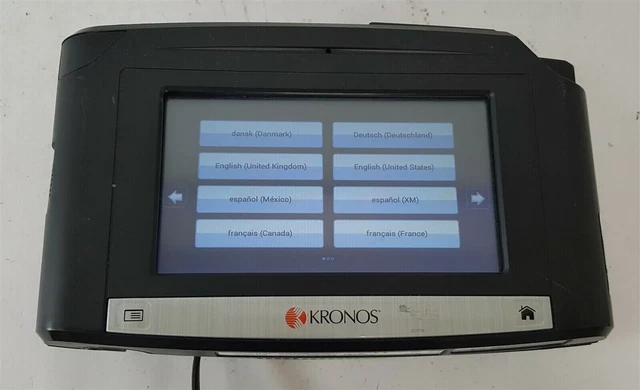 Kronos InTouch 9000 Time Clock Touch Panel LCD Display in Frame