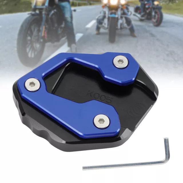 Kickstand Enlarge Plate Pad fit for Yamaha MT-09 MT 09 2021-2022 Blue SA