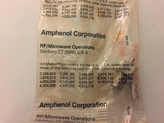 Amphenol 554-88 Connecteur Neuf en Boite Lot De 7