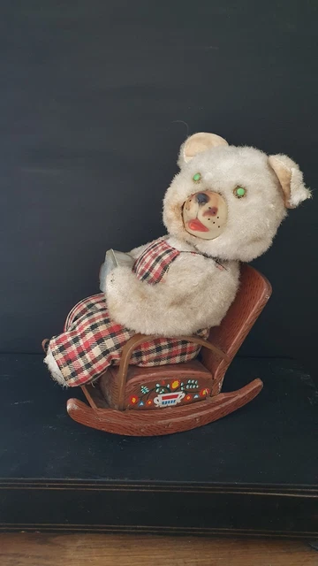 Tin Toy Masudaya MODERN Toys ours , bear Automate. Jouet tole