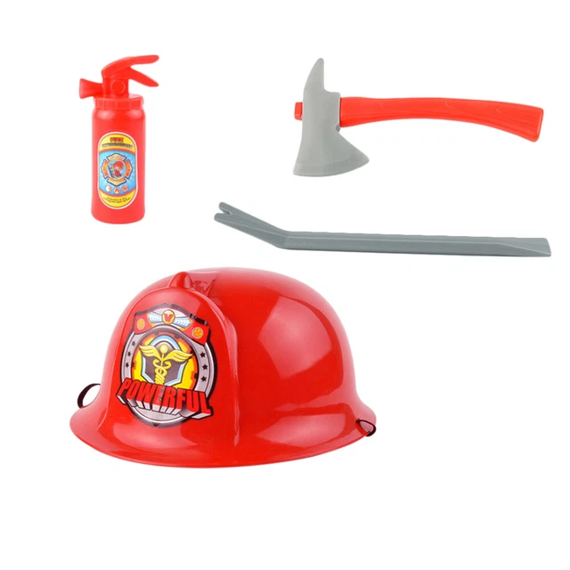 4 pz Cappello Tuta Giocattolo Bambini Ruolo Creativo Gioco Bambini Simulazione Parafuoco