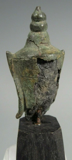 Thai Thailand Ayutthaya bronze Buddha Gilt Bronze Buddha Head ca. 18th century 8
