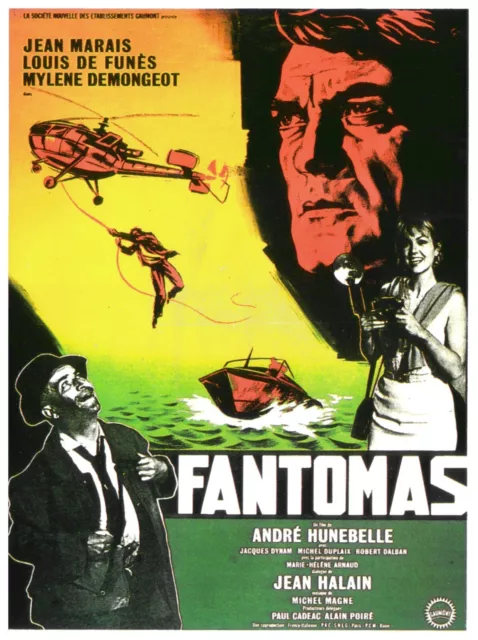 FANTOMAS - Affiche de Cinéma - Poster du Film - Louis de Funès