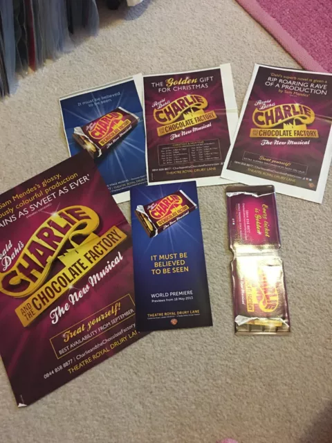 *Charlie and the Chocolate Factory* Theatre Flyer/cuttings/travel holder