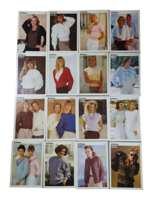 Knitting Patterns Bundle x 16 - Paton's Ladies - All Different - Vintage