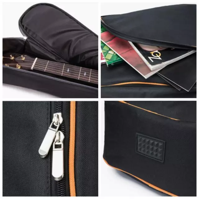 Electric Guitar Bag Gig Bag 8mm Padded Backpack Soft Guitar Case 40x13.3x2.36'' 3