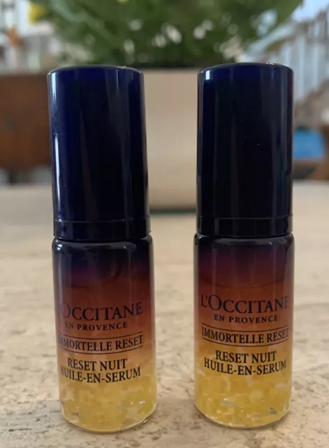 L'Occitane Immortelle Overnight Reset Oil-in-Serum MINI .16oz/5ml NWOB