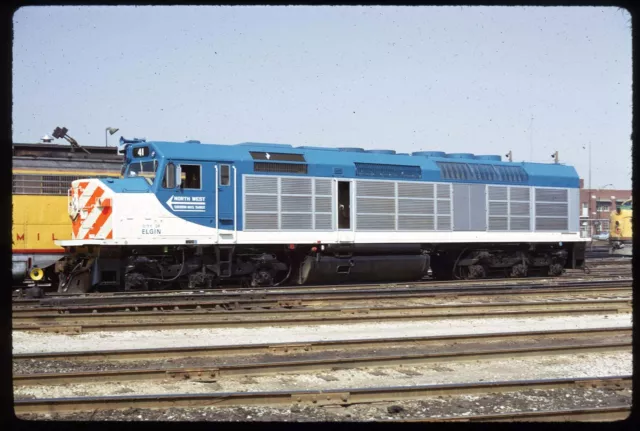 Original Rail Slide - NWSMT Metra RTA 41 Chicago IL 5-1974