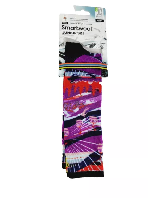 SMARTWOOL SOCKS JUNIOR Ski Size Medium Wintersport Merino Wool Over the ...