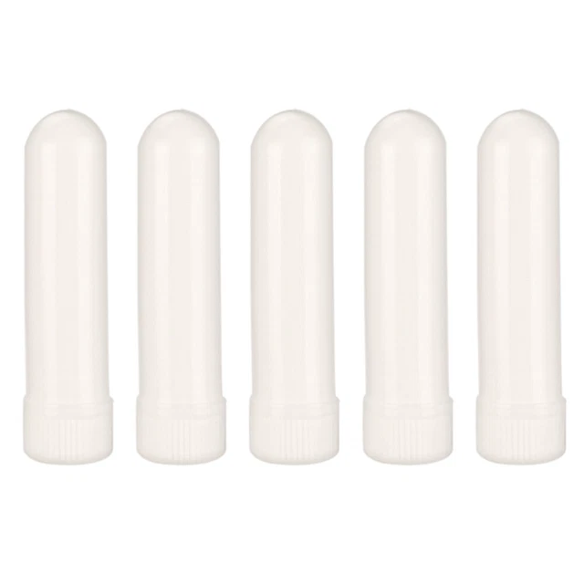 5 PCS ESSENTIAL Oil Nose Blanks Nasal Aroma Diffuser Tubes Snorkel