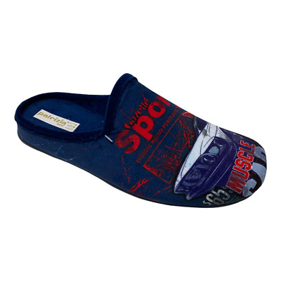 pantofola ciabatta scarpa donna inverno in caldo tessuto BLU Patrizia Azzi CA 11 