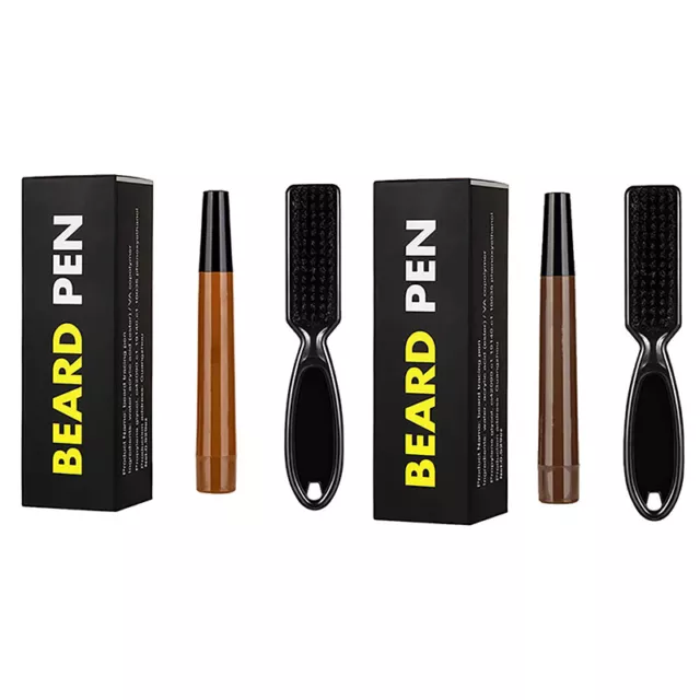 Men Beard Filler Pencil Four Prong Waterproof Moustache Pen Fast Coloring