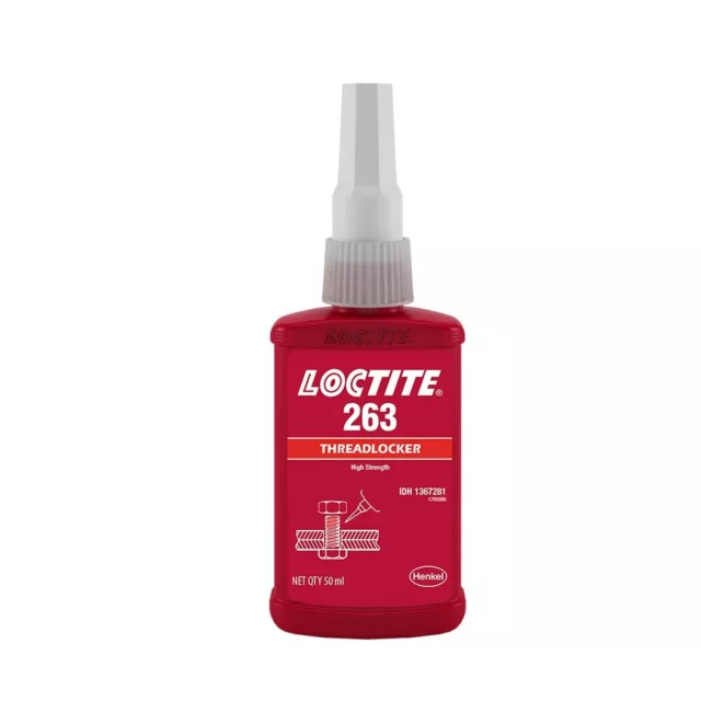 Loctite 263 Rot Schraubensicherung Hoch Stärke Kleber 50ML 180 � C Service