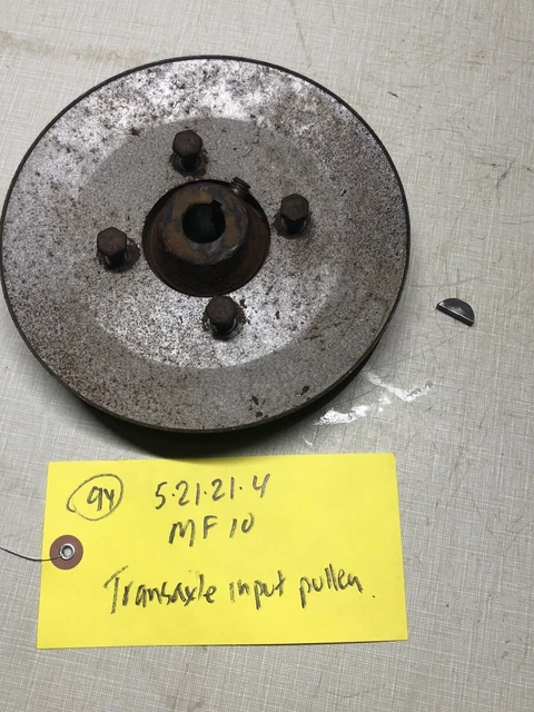MASSEY FERGUSON MF-10 MF-12 Tractor Transaxle Input Pulley SN 3516 £29. ...