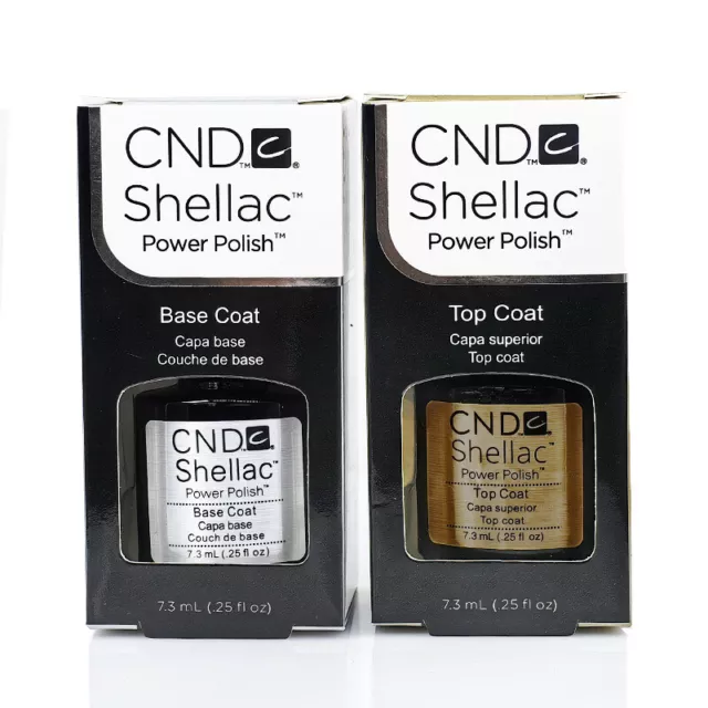 CND Shellac Base & Top Coat Nagellack – verpackt – inklusive Sendungsverfolgung~