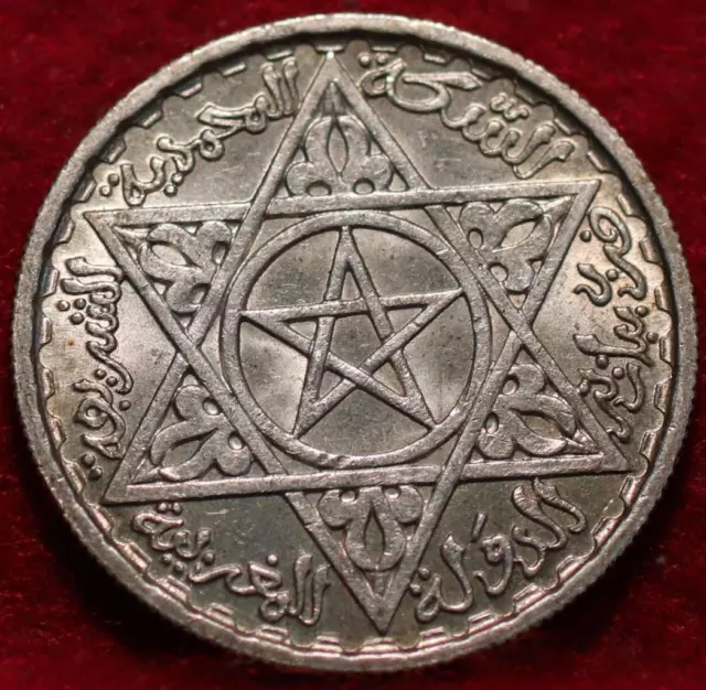1953 Morocco 100 Francs Silver Foreign Coin
