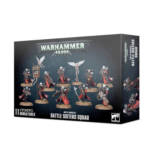 Games Workshop Warhammer 40K Adepta Sororitas Battle Sisters Squad 11 Minis Set
