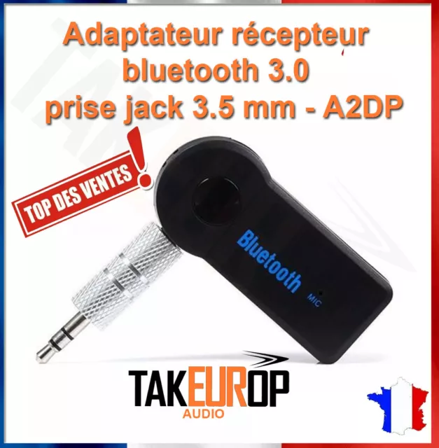 Récepteur Bluetooth Musique Autoradio Jack 3.5 Audio Adaptateur AUX Voiture 3.0