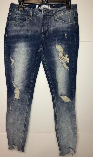 Women's Hydraulic Jeans"Lola" Mid Rise Curvy Ankle Skinny Sz 11