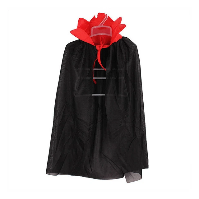 Costume di Halloween bambini teatro oggetti di scena felpa con cappuccio della morte mantello diavolo punta lunga cappello LM❤
