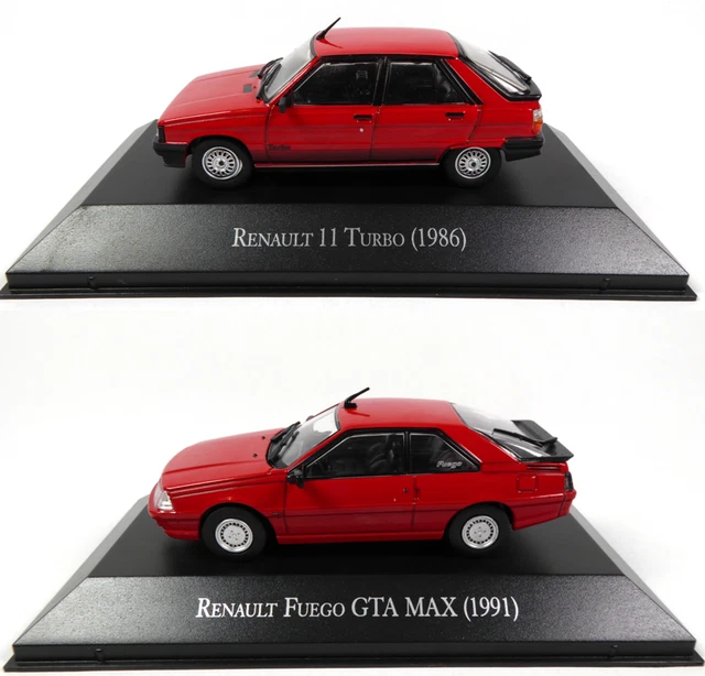 Lot de 2 Renault Fuego + R11 - 1/43 Voiture Miniature Diecast Model Car LAQV2