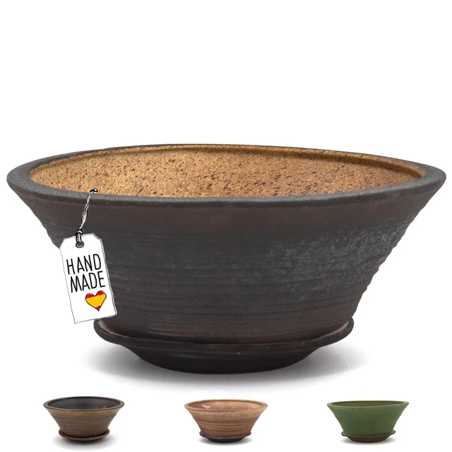 Cressery® Bonsai Schale mit Untersetzer aus - Akzeptabel
