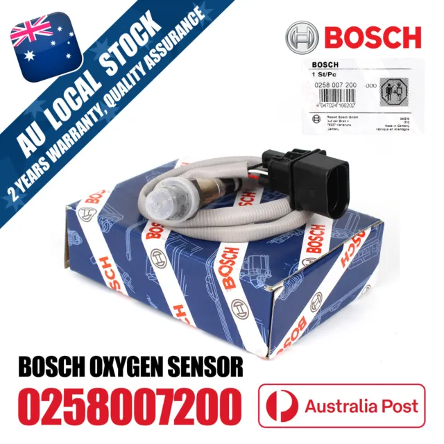 BOSCH O2 Oxygen Sensors For Holden VZ Commodore V6 Pre-Cat 5 Wire 0258007200