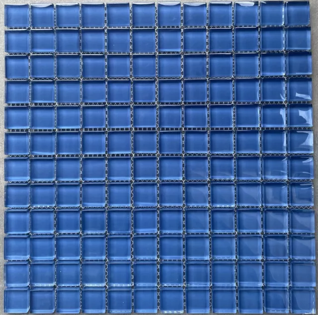 Blau Glanz Glas Mosaik Fliesen. Bad, Küche, Dusche. Matte Agrob Buchtal