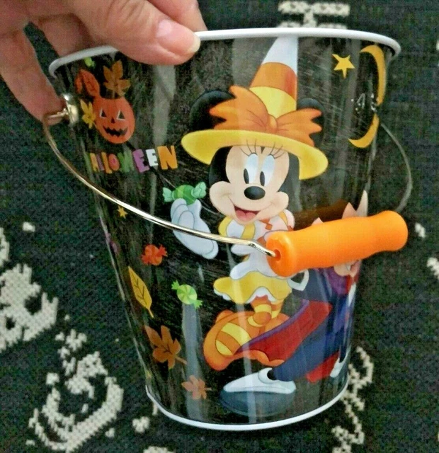 TIN BOX CO Disney MINNIE MICKEY MOUSE Halloween BUCKET PAIL Dracula