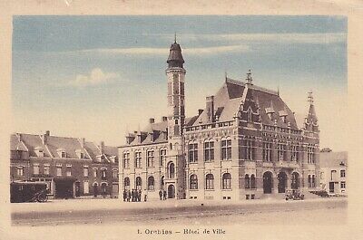 Carte postale ancienne postcard ORCHIES 1 hôtel de ville écrite
