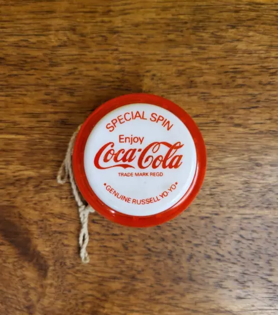 VERY CLEAN Coca Cola 1980s Olympics Genuine Russell Special Spin Yo-Yo Collector