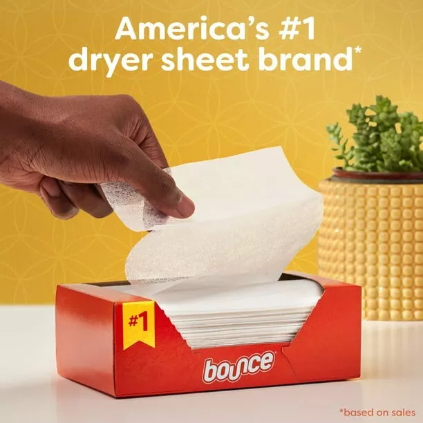 Bounce Dryer Sheets, 180 Sheets, Outdoor Fresh Scent Fabric Softener Sheets