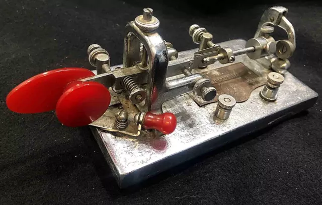 1945 Vibroplex Original Deluxe Key - Unique Factory Error