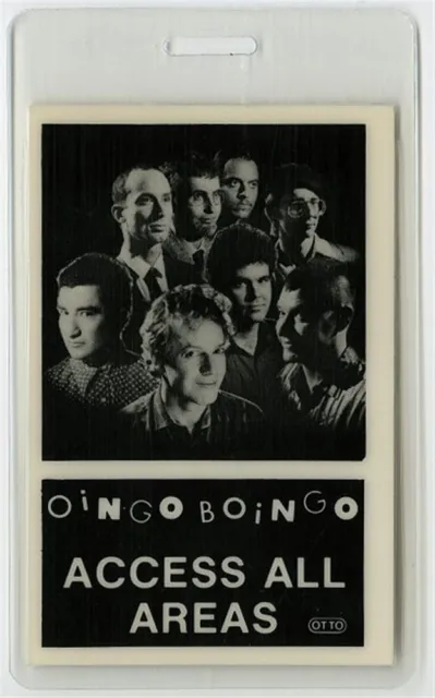 Oingo Boingo authentic 1987 concert tour Laminated Backstage Pass All Access