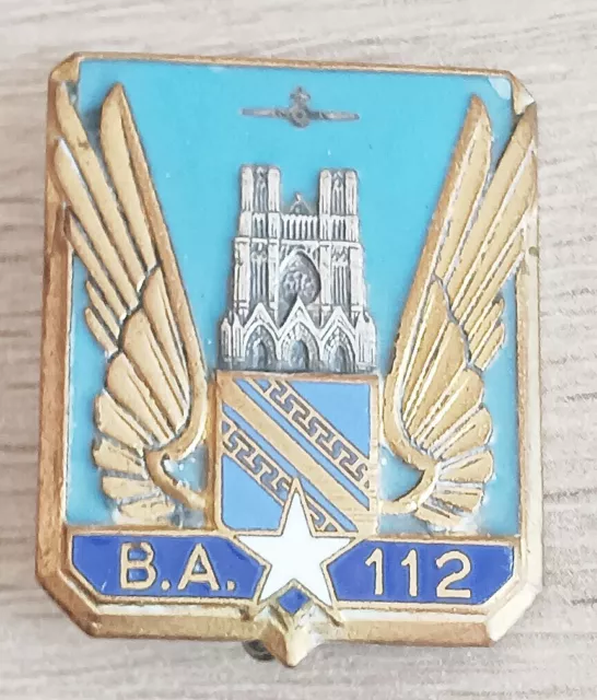 Rare broche ancienne Aviation - B.A. 112