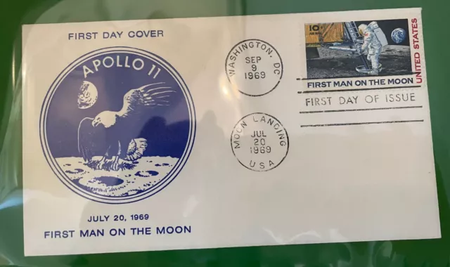 Briefmarken - Apollo 11 - 1969 - Mondlandung - First Man on the Moon - Brief.