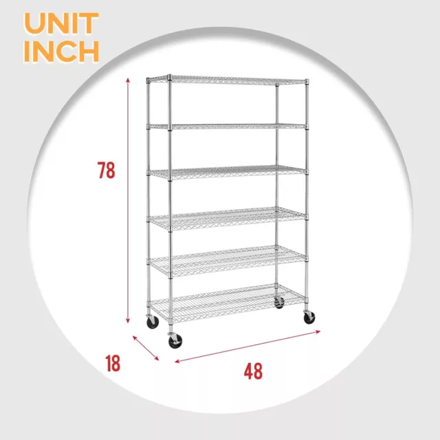 Commercial Heavy Metal Storage Rack, Adjustable Utility Tool, 6000 Pounds