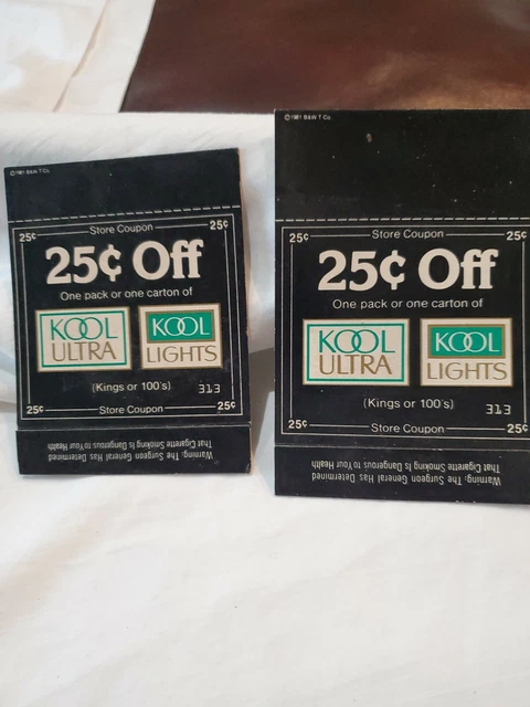 kool cigarette coupons 2017 Cigarettes Advertising Mailer Cash Vtg bonus codes for kool cigarettes