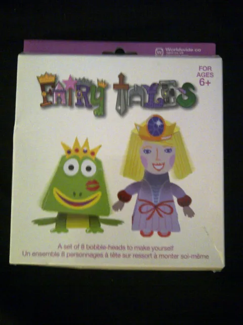 Make Your Own Fairy Tales Bobble Heads Set (Opened But Not Used) 2011