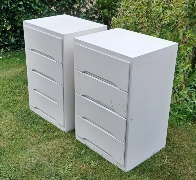 Vintage Mid Century Pair of Liden Chest of Drawers