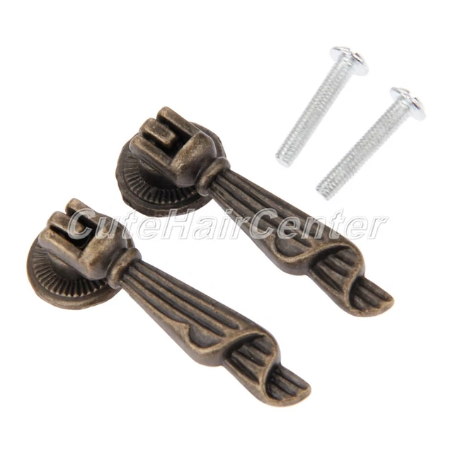 Classic Furniture Cabinet Door Knobs Dresser Cupboard Drawer Drop Pull Handle 2x