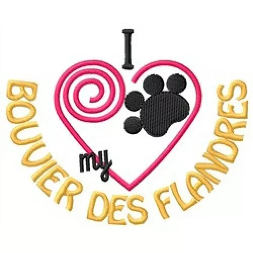 I "Heart" My Bouvier des Flandres Short-Sleeved T-Shirt 1289-2