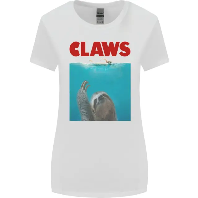 Claws Funny Sloth Parody Womens Wider Cut T-Shirt