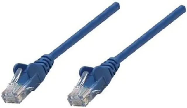 Intellinet Network Patch Cable, Cat5e, 20m, Blue, CCA, U/UTP, PVC, RJ45, Gold Pl