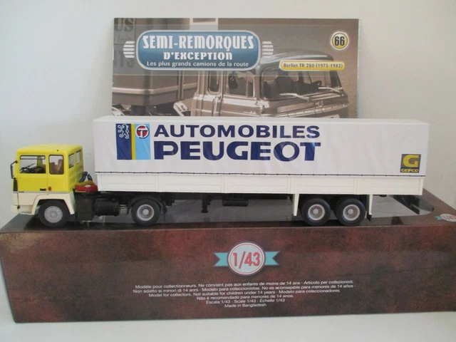Semi-remorque D'exception 66 – Berliet TR280 Peugeot – IXO 1/43 – Neuf